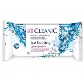 CLEANIC ANTYBAKTERYJNE CHUSTECZKI DO DEZYNFEKCJI Ice Cooling 15 SZT